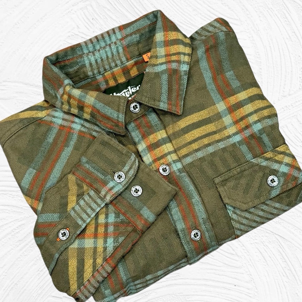 Howler Bros Shirt Mens Small Harker Flannel Multi Plaid Long Sleeve Button Up
